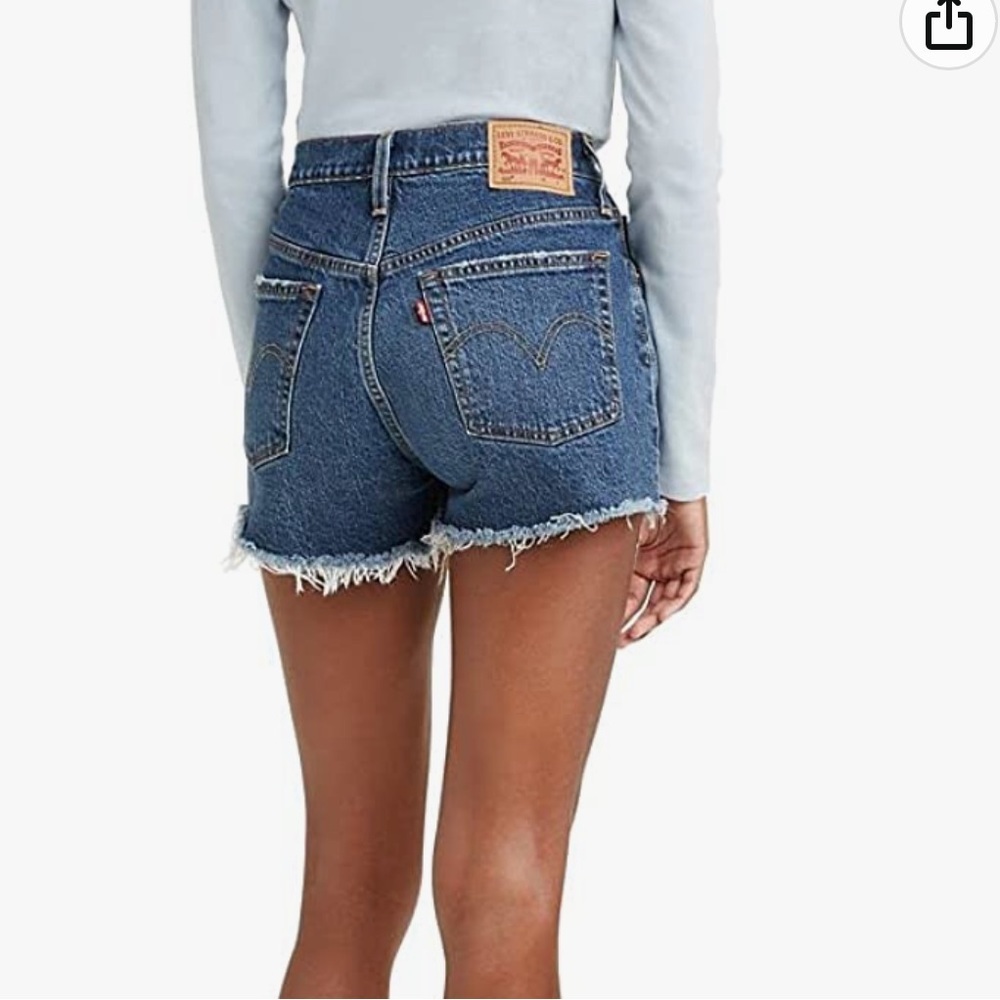 Levi’s High Waisted Button Fly Denim Cut Off Shorts size 28